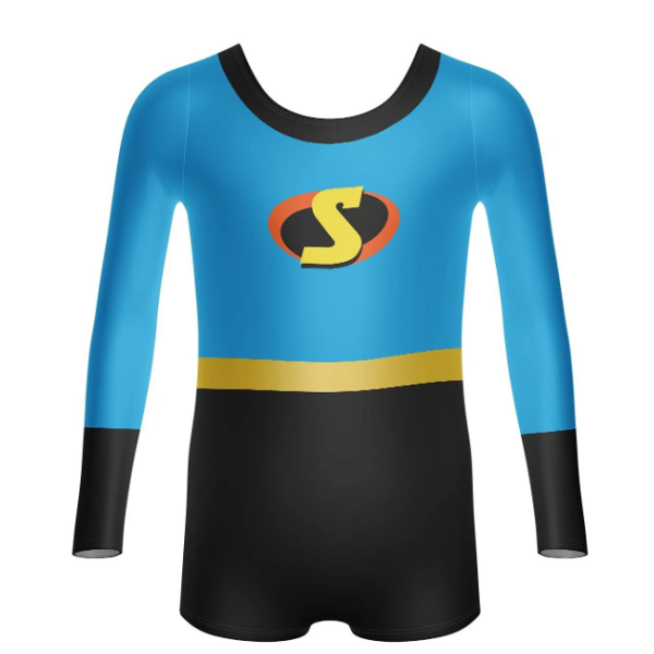 Superheroes LS Biketard – Dark Teal