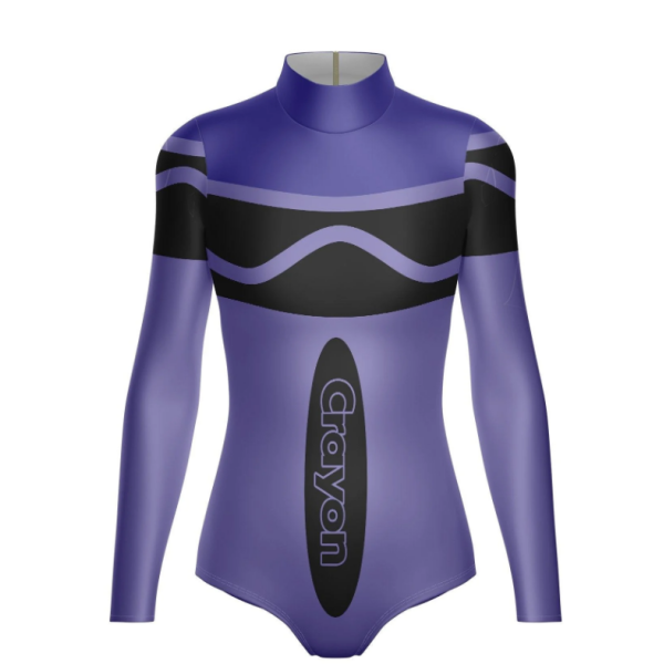 Crayons LS Leotard – Purple