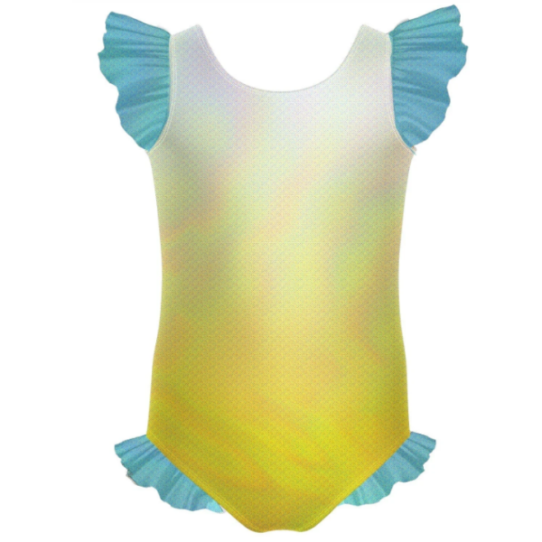 Sunshine Shoes Ombre Tank with Gather Sleeve and Legs Leotard