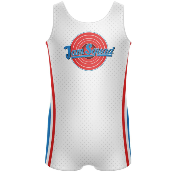 Jam Squad Tank Biketard-White