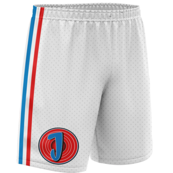 Jam Squad Basketball Shorts-White