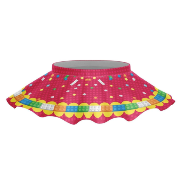 Building Blocks Top Skirt-Red