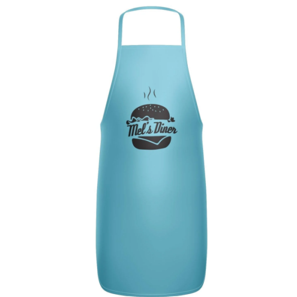 Mels Diner Boys Apron-Aqua