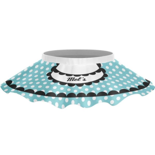Mels Diner Top Skirt-Aqua