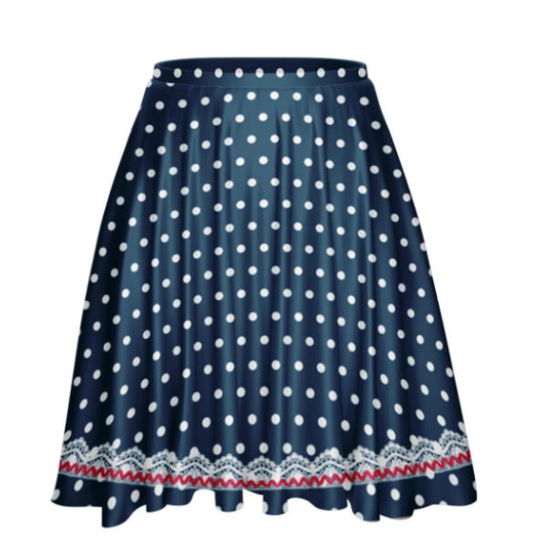 Lucy Character Skirt – Midnight blue