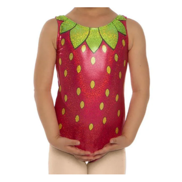 Strawberry Hologram Tank Leotard