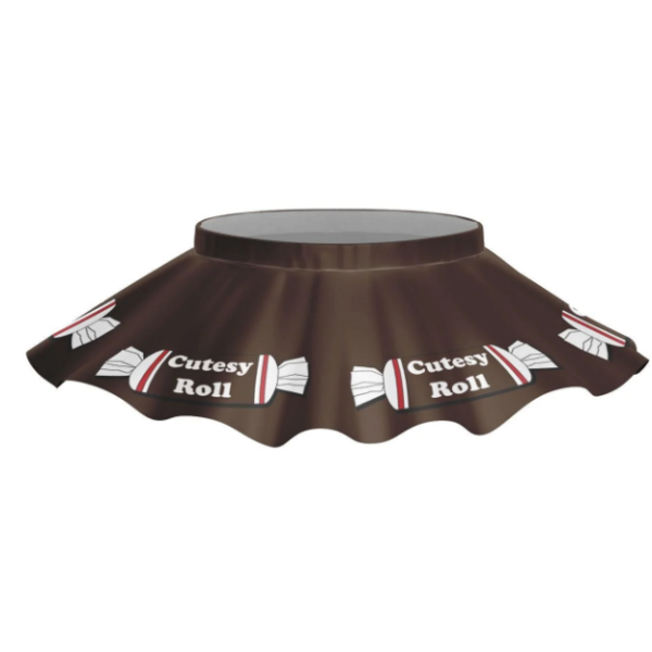 Cutesy Roll Top skirt-Brown