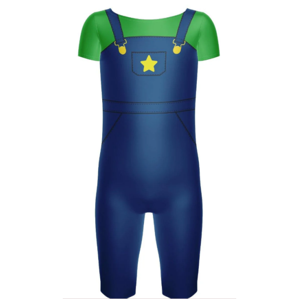 Gamers Boys Cap Sleeve Biketard - Kelly Green