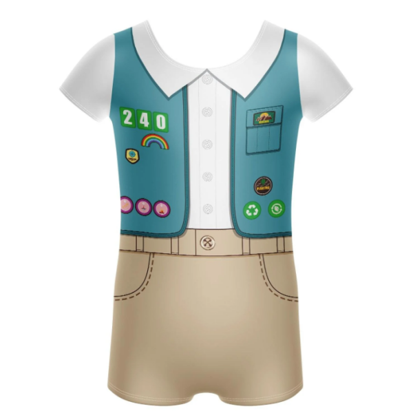Girl Scouts Cap Sleeve Biketard – Aquamarine