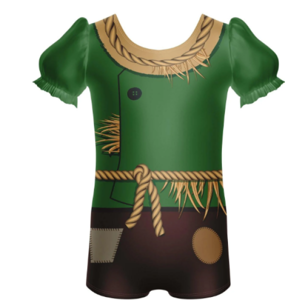 Scarecrow Puff Sleeve Biketard