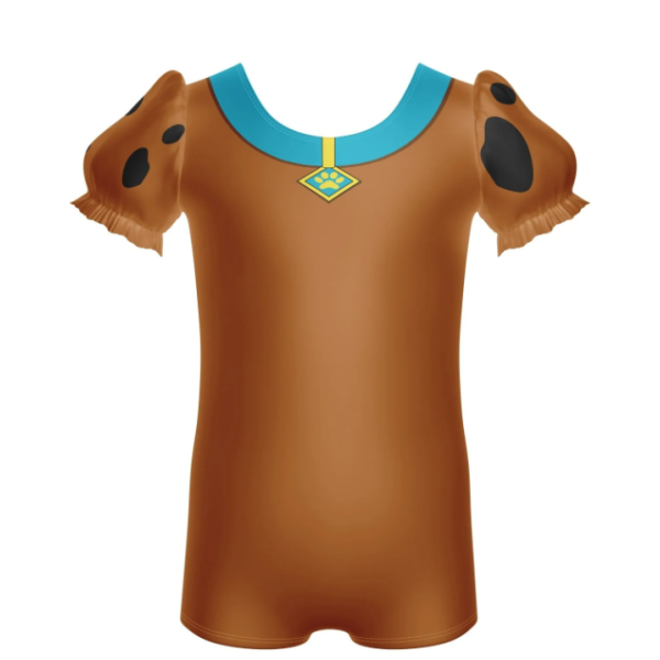 Puppy Puff Sleeve Biketard
