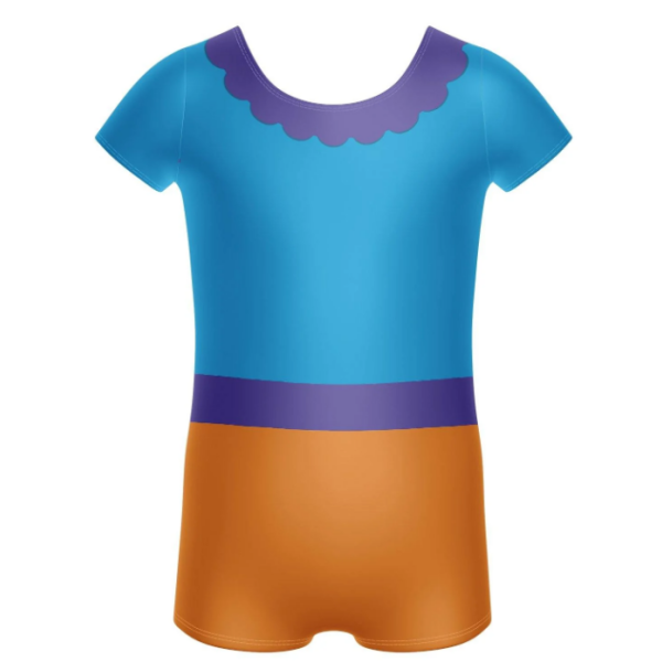Treasure Hunt Cap Sleeve Biketard – dark turquiose