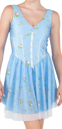 Pretty as a Peach V Neck Bodice Dress-Copen Pretty as a Peach V Neck Bodice Dress-Copen