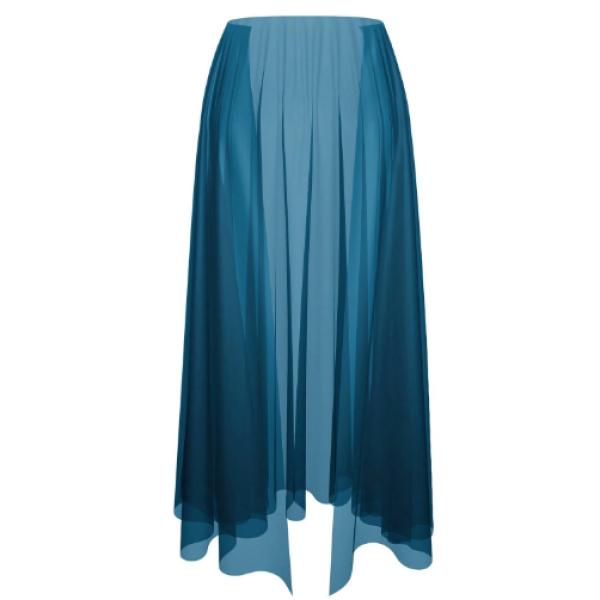 Half Skirt-Teal