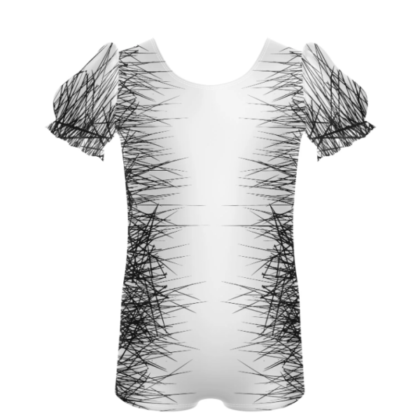 Mr. Cat Puff Sleeve Biketard