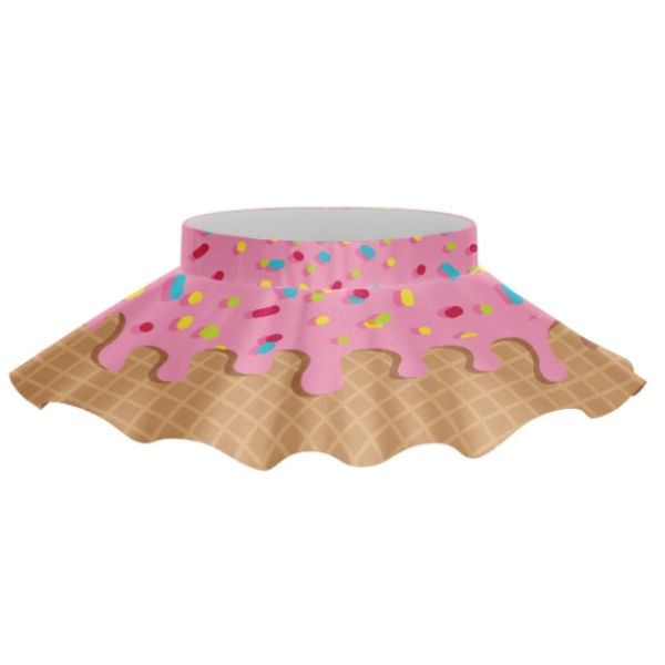 Ice Cream Shop Sprinkles Top Skirt - pink