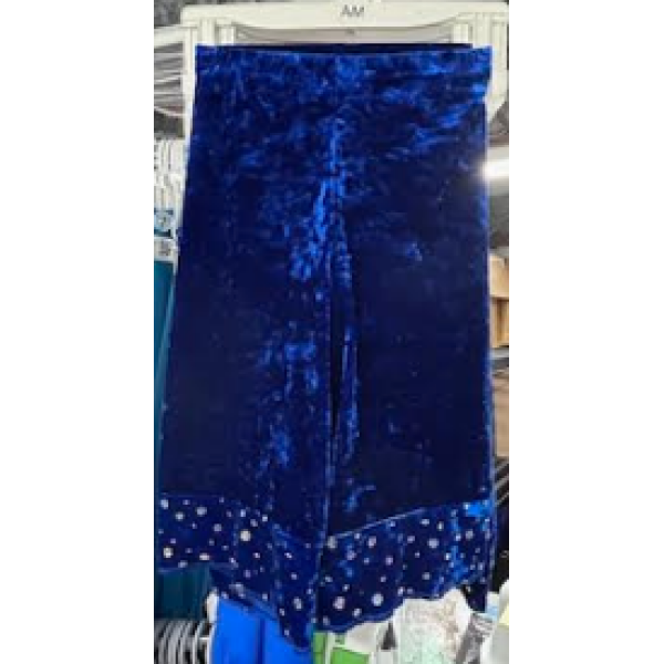 blue velvet shorts