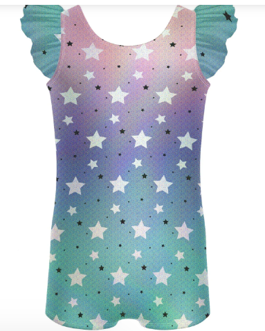Little Witch Tank Biketard with Gather Sleeves Little Witch Tank Biketard with Gather Sleeves