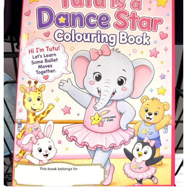 Tutu is a dance star - Colouring Book